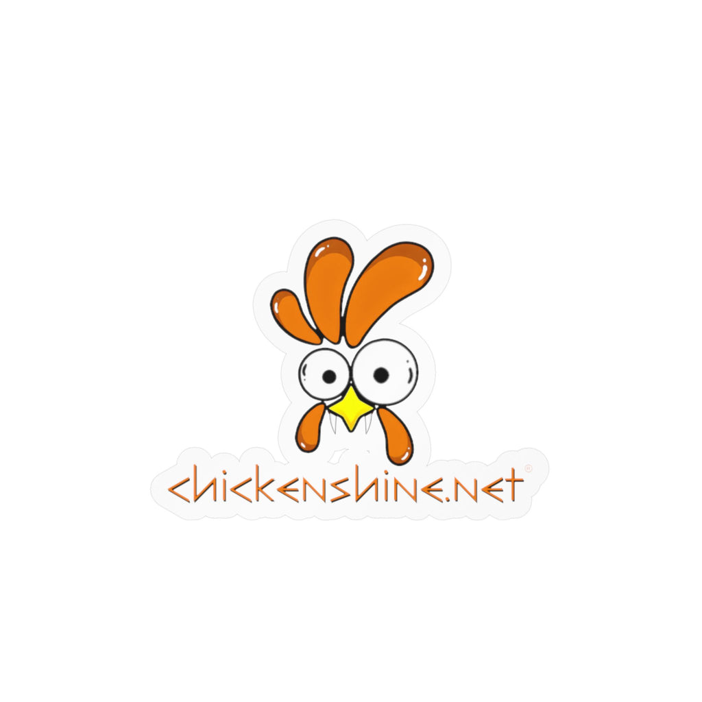 Halloween Chicken Shine Vinyl Sticker — Kiss-Cut Vampire Chicken Decal for Laptops, Water Bottles & Windows