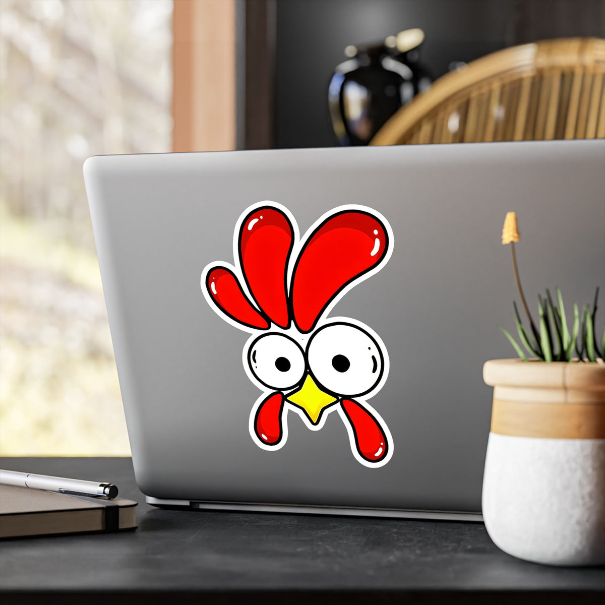 Chicken Shine Vinyl Sticker — Chicken Shine Kiss-Cut Decal for Laptops, Bottles & Windows