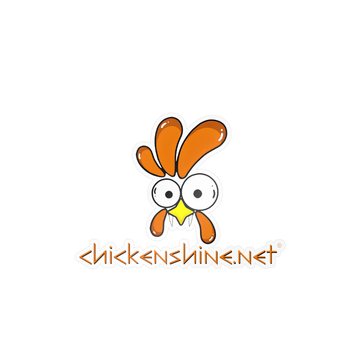 Halloween Chicken Shine Vinyl Sticker — Kiss-Cut Vampire Chicken Decal for Laptops, Water Bottles & Windows