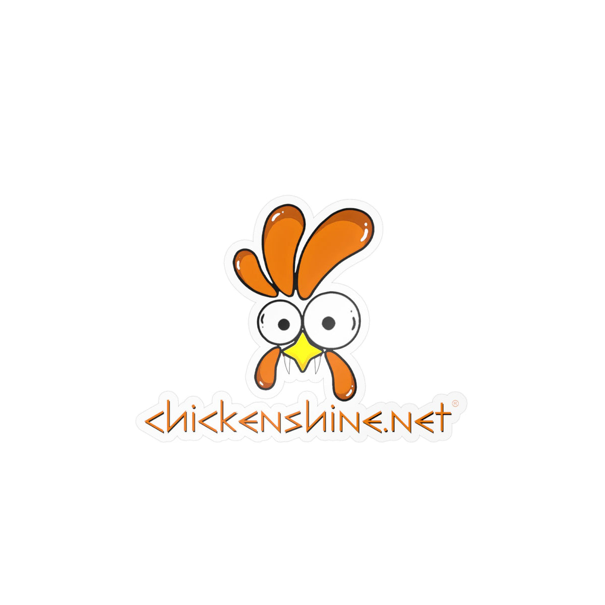 Halloween Chicken Shine Vinyl Sticker — Kiss-Cut Vampire Chicken Decal for Laptops, Water Bottles & Windows