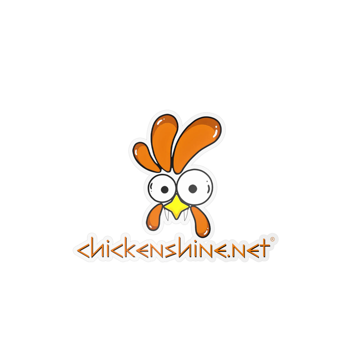 Halloween Chicken Shine Vinyl Sticker — Kiss-Cut Vampire Chicken Decal for Laptops, Water Bottles & Windows