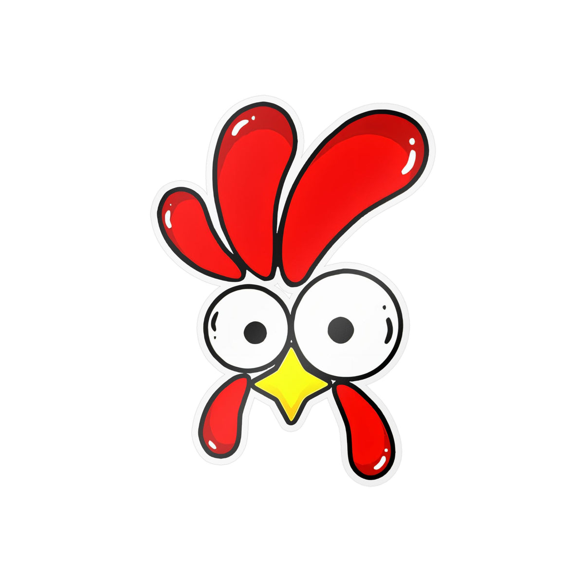 Chicken Shine Vinyl Sticker — Chicken Shine Kiss-Cut Decal for Laptops, Bottles & Windows