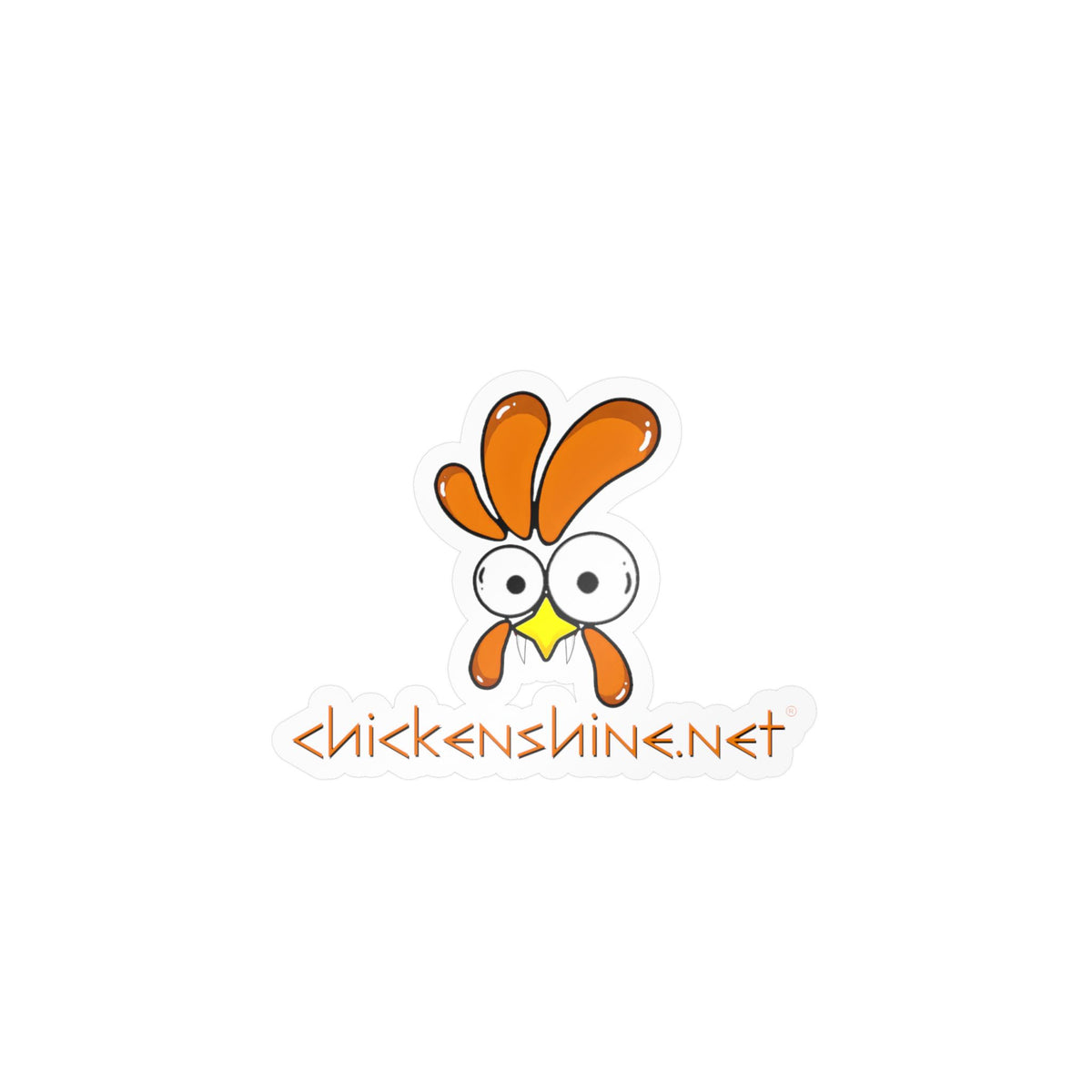 Halloween Chicken Shine Vinyl Sticker — Kiss-Cut Vampire Chicken Decal for Laptops, Water Bottles & Windows