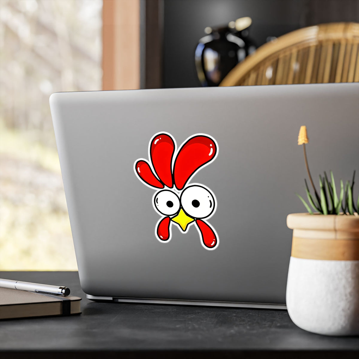 Chicken Shine Vinyl Sticker — Chicken Shine Kiss-Cut Decal for Laptops, Bottles & Windows
