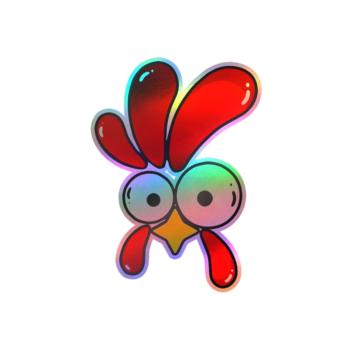 Chicken Shine Vinyl Sticker — Chicken Shine Kiss-Cut Decal for Laptops, Bottles & Windows