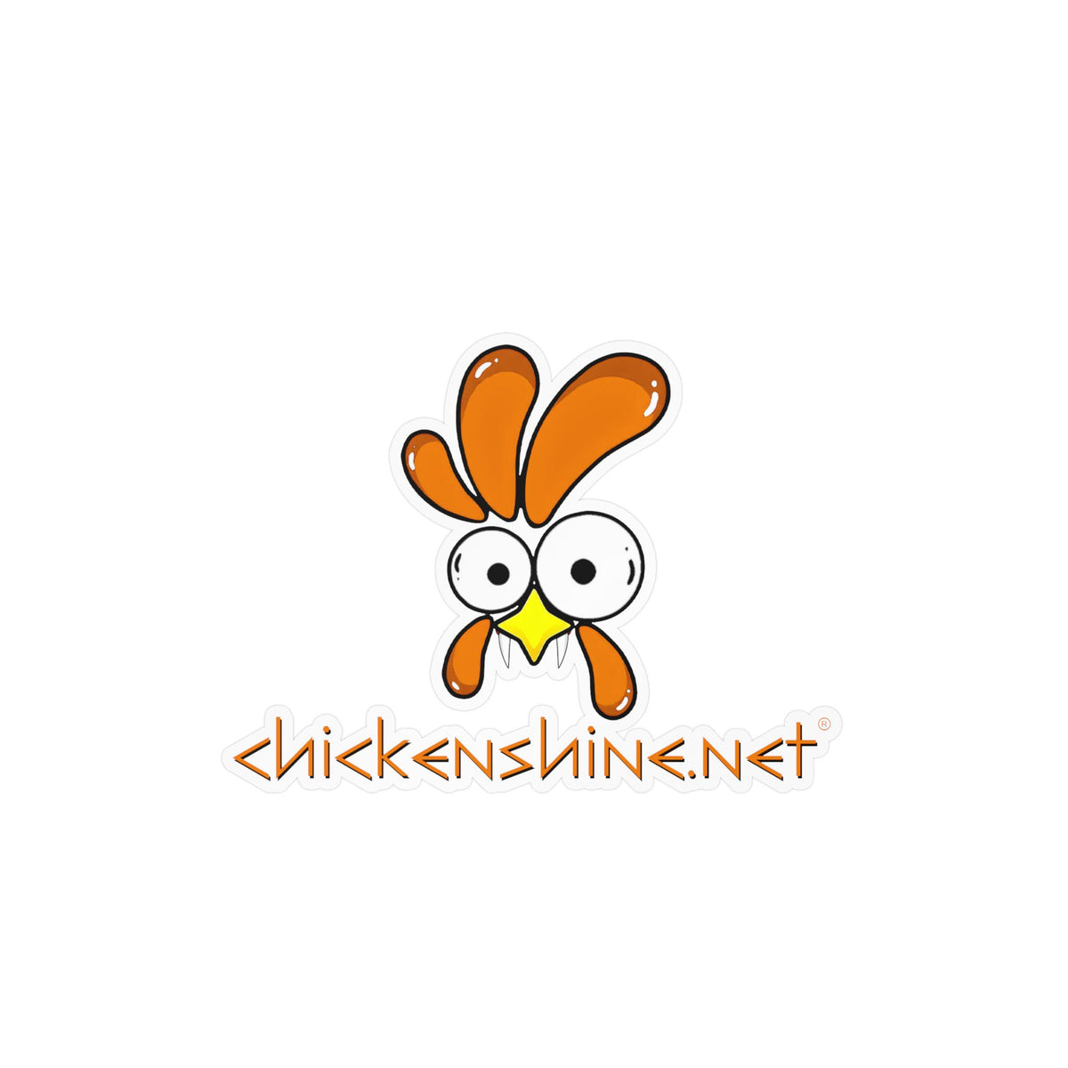 Halloween Chicken Shine Vinyl Sticker — Kiss-Cut Vampire Chicken Decal for Laptops, Water Bottles & Windows