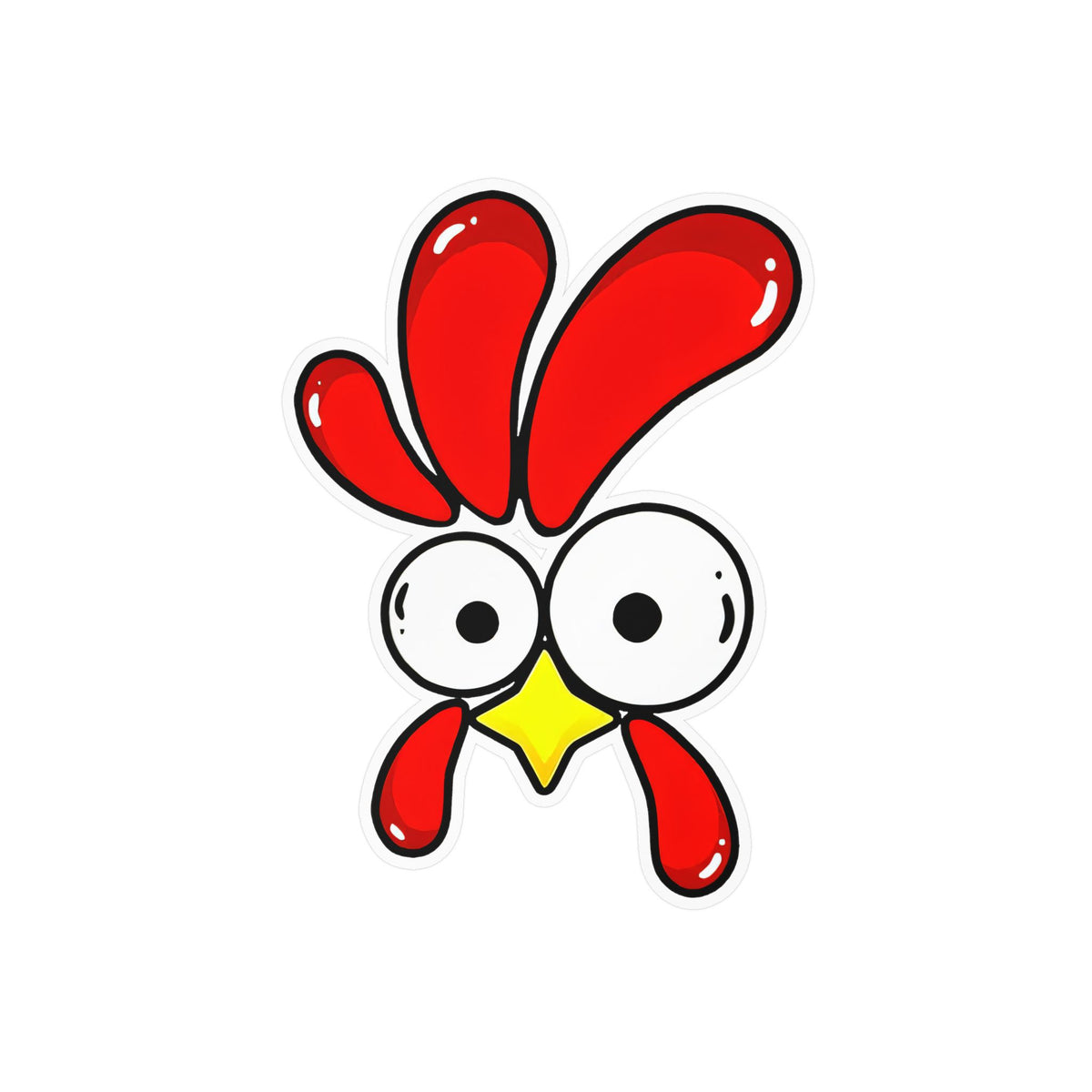 Chicken Shine Vinyl Sticker — Chicken Shine Kiss-Cut Decal for Laptops, Bottles & Windows